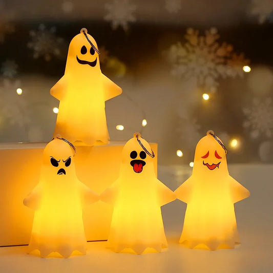 Portable Pumpkin Lantern Troublemaker Ghost – Halloween Hanging Party Ornament