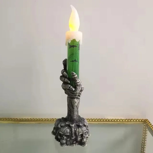 Halloween Skeletons & Ghost Party Candles – Pumpkin-Themed Happy Halloween Decorations